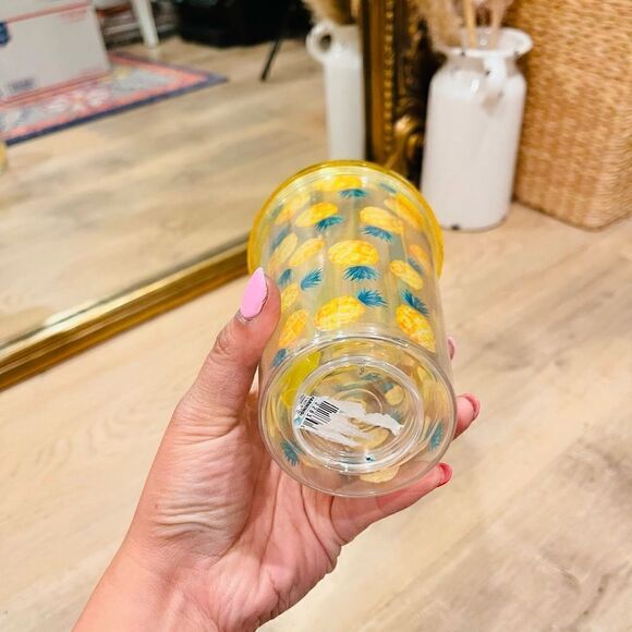 NWT Yellow Pineapple  Print Tumbler - Picture 3 of 4